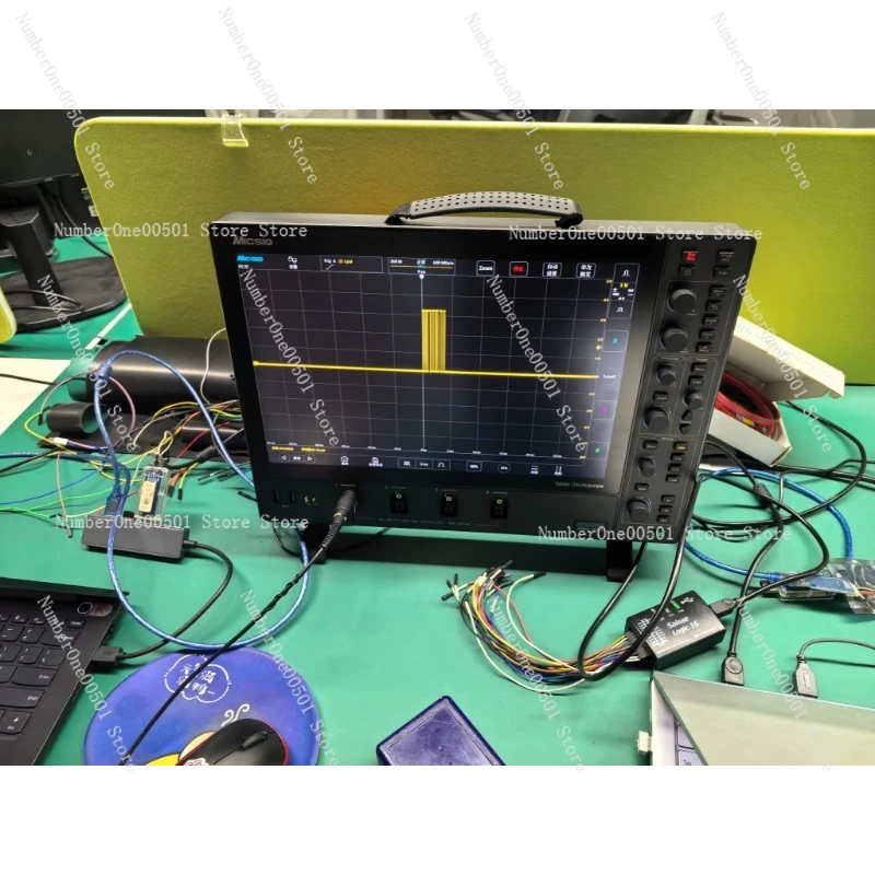 Osciloscopio Digital MDO 500M, Frecuencia de Muestreo de 3G, 4 Canales, Pantalla Táctil de Escritorio, Alta Precisión, Pantalla Clara y Estable