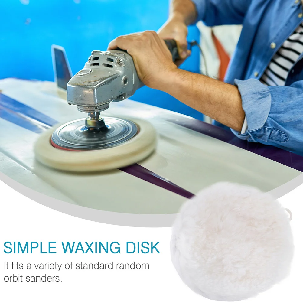 

2Pcs Wool Polishing Wheel Heavy Duty Durability Buffing Pad for Car Polishing Buffer Pads Angle Attachments Surface Conditioning