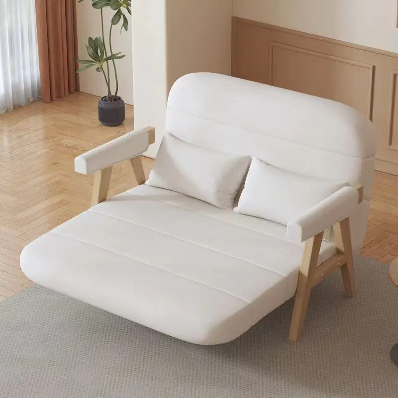 

Simple small apartment living room Nordic style folding sofa bed Sanglun fabric sponge filling foldable multi-purpose