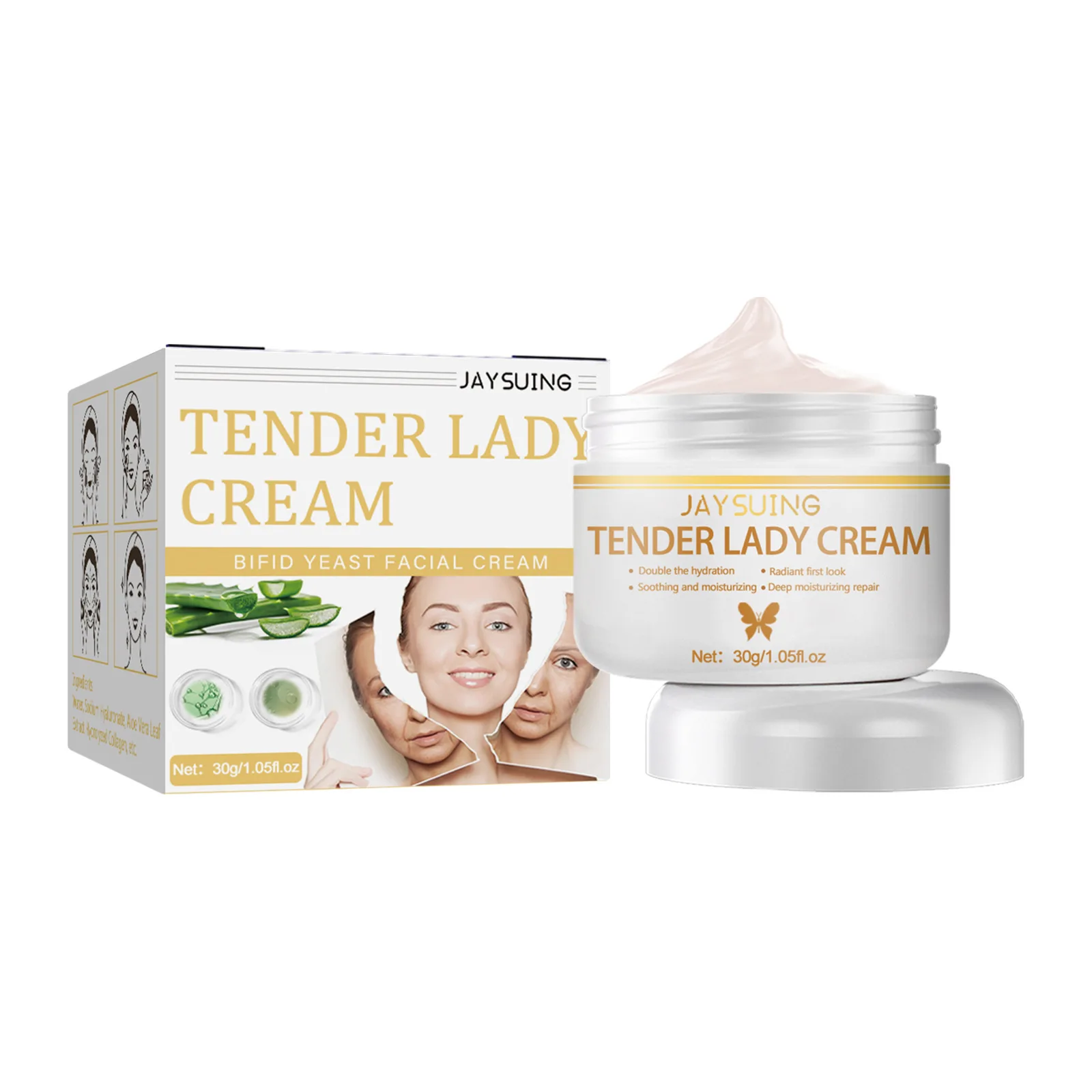 

Good Sale Jaysuing Bifida Yeast Cream Brightening Skin Firming Anti-Wrinkle Hydrating Rejuvenating Moisturizing Cream