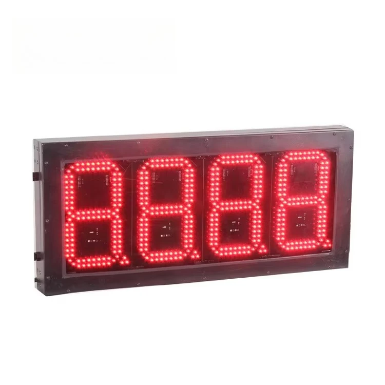 

Dominica Hotsale Outdoor 16inch Electronic Scoreboard , Regular Diesel Cash Credit Gas Station LED Price Sign