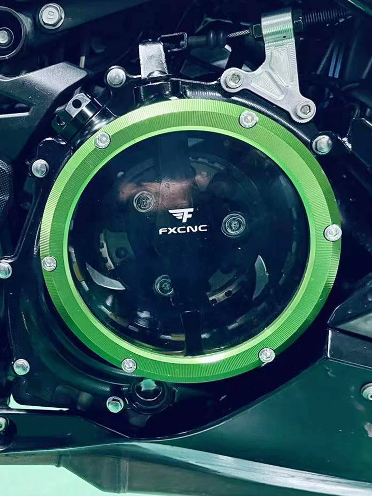 For Kawasaki Ninja 400 Z400 2019 2020 2021 2022-2024 Motorcycle Engine Clear Clutch Cover Protector Guard Clutch Pressure Plate