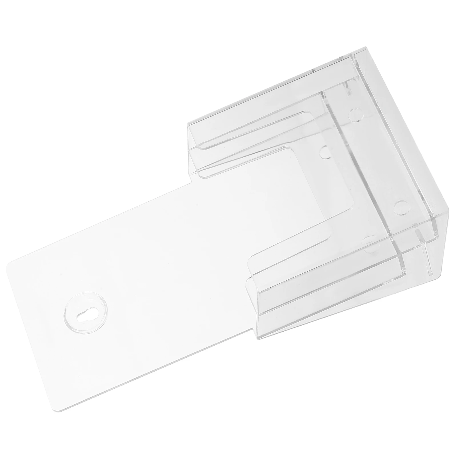 

Brochure Display Stand 2 Layers A6 Desktop Wall Mount Literature Rack Magazine Holder Acrylic Document Organizer