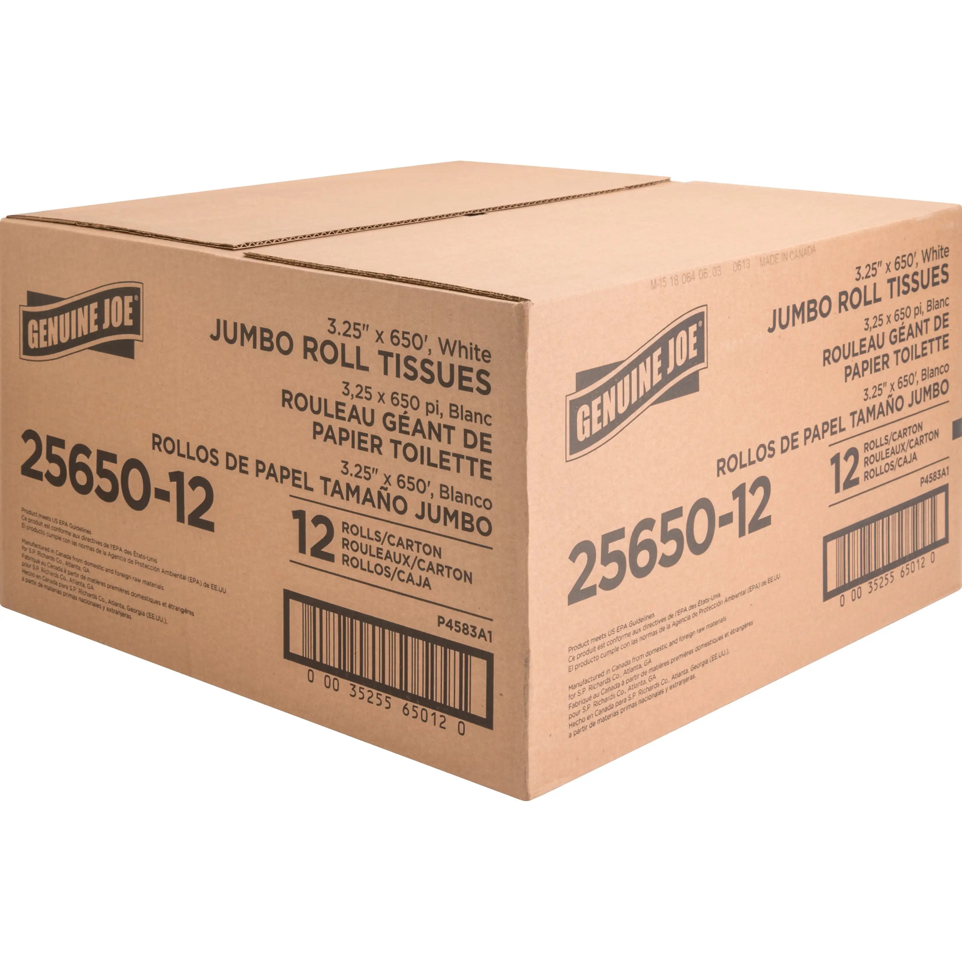 Tisu Mandi Dispenser Jumbo Roll 2 Lapis Joe Asli, 12 Pak