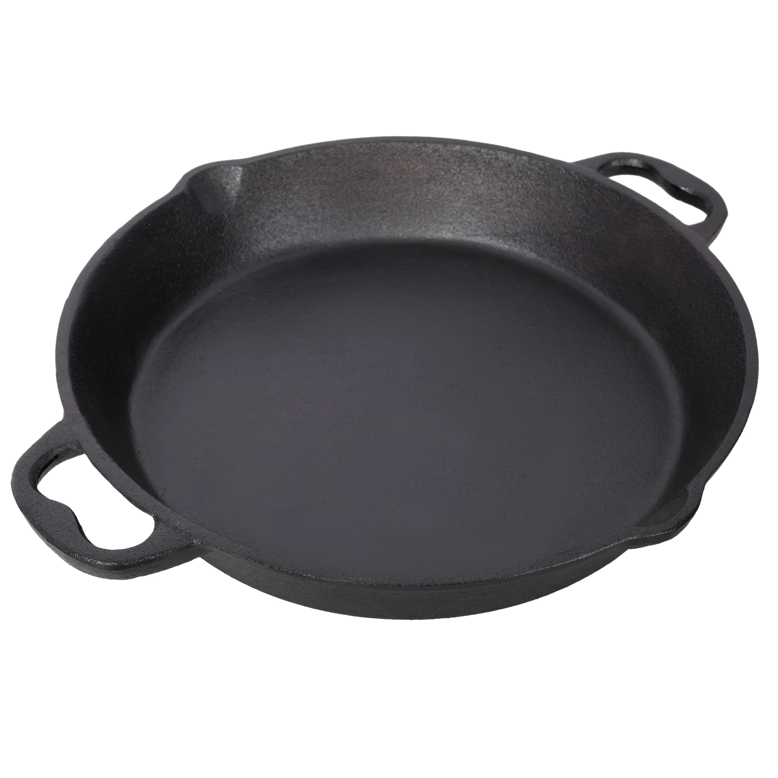 

12 Inch Pre-Seasoned Cast Iron Skillet with Dual Handles, Oven & Induction Safe, Versatile Grill & Stovetop Pan for Even Heat Co