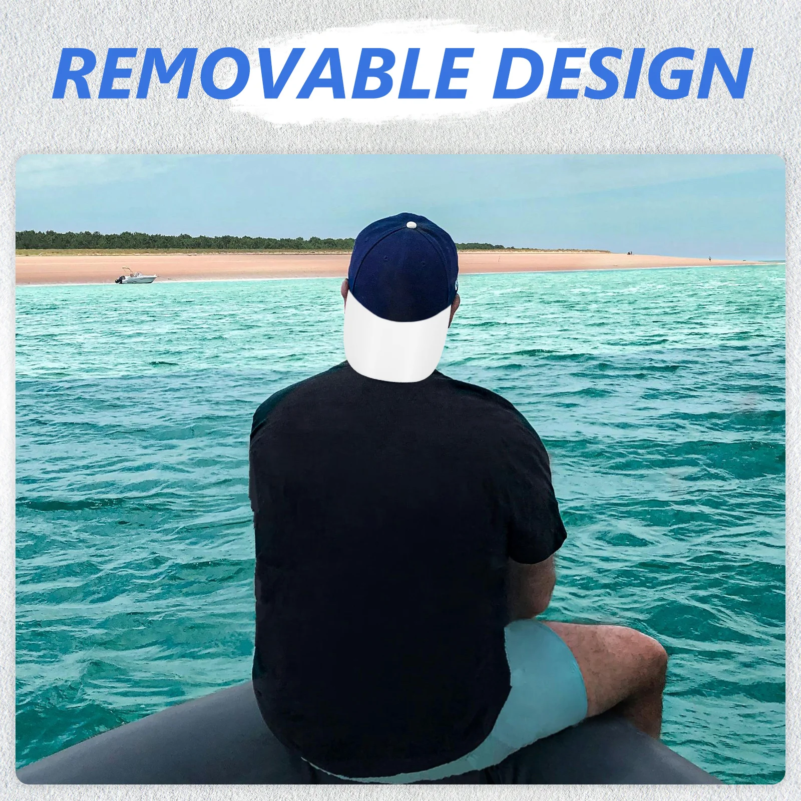 

2Pcs Hat Baseball Cap Insert Sun Protection Cap Shaper Plastic 5x5 8cm Baseball Fishing Hat Insert Visor