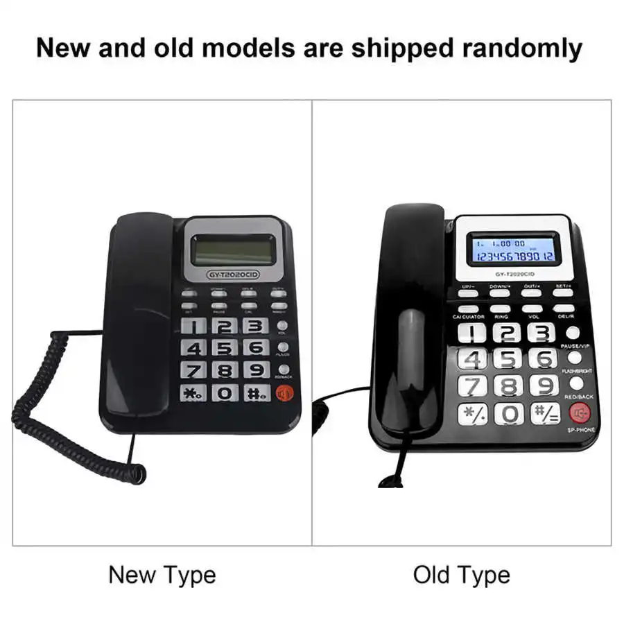 تليفونو هاتف سلكي عتيق مع مكبر صوت عرض حساب للمنزل مكتب فندق مكتب الهاتف الثابت