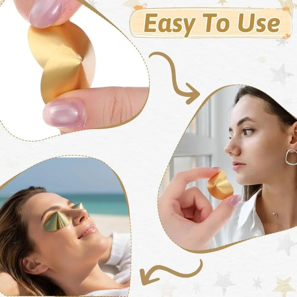 200pcs UV Protection Tanning Eye Protection Comfortable Adhesive Tanning Goggles Hypoallergenic Eye Protection Cones Salon