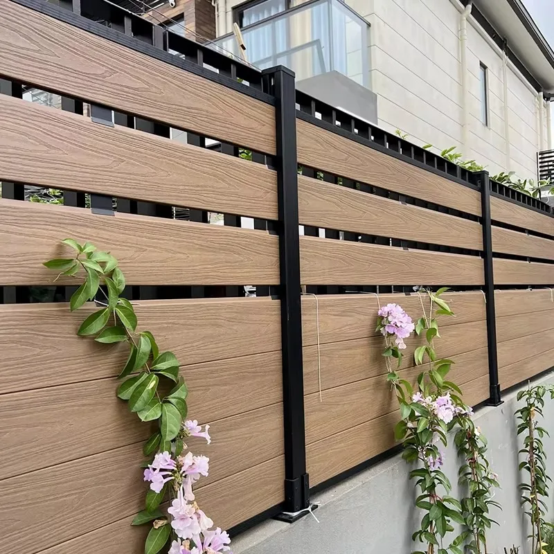 Any Size Custom Heavy Duty WPC Privacy Fence Windproof Rainproof Weatherproof Outdoor Commercial Residence Garden Backyard Panel