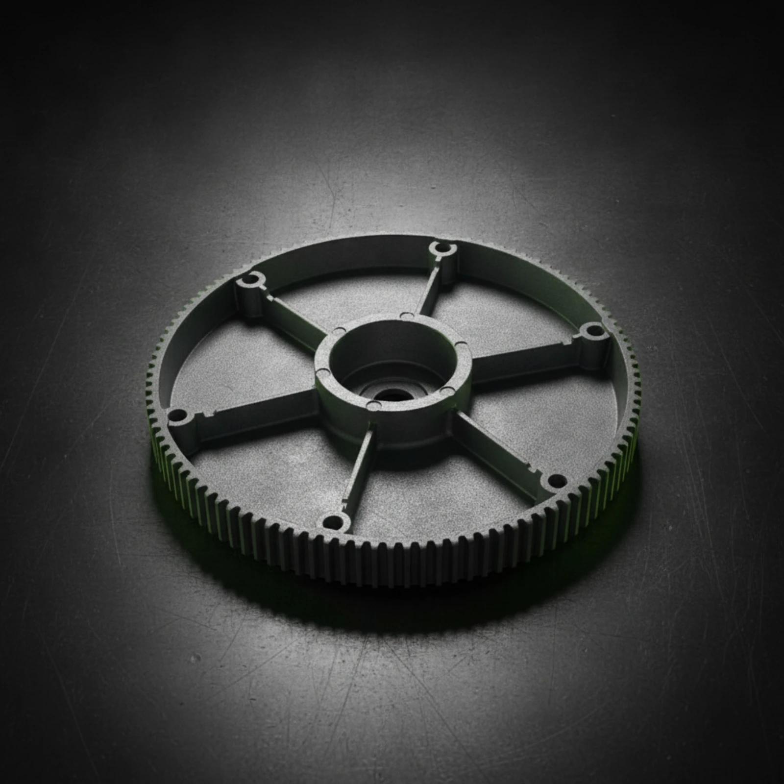 Aluminum Friction Disc with Toothed Outer Circumference High Strength Snow Blower Friction Disc Reinforced Aluminum