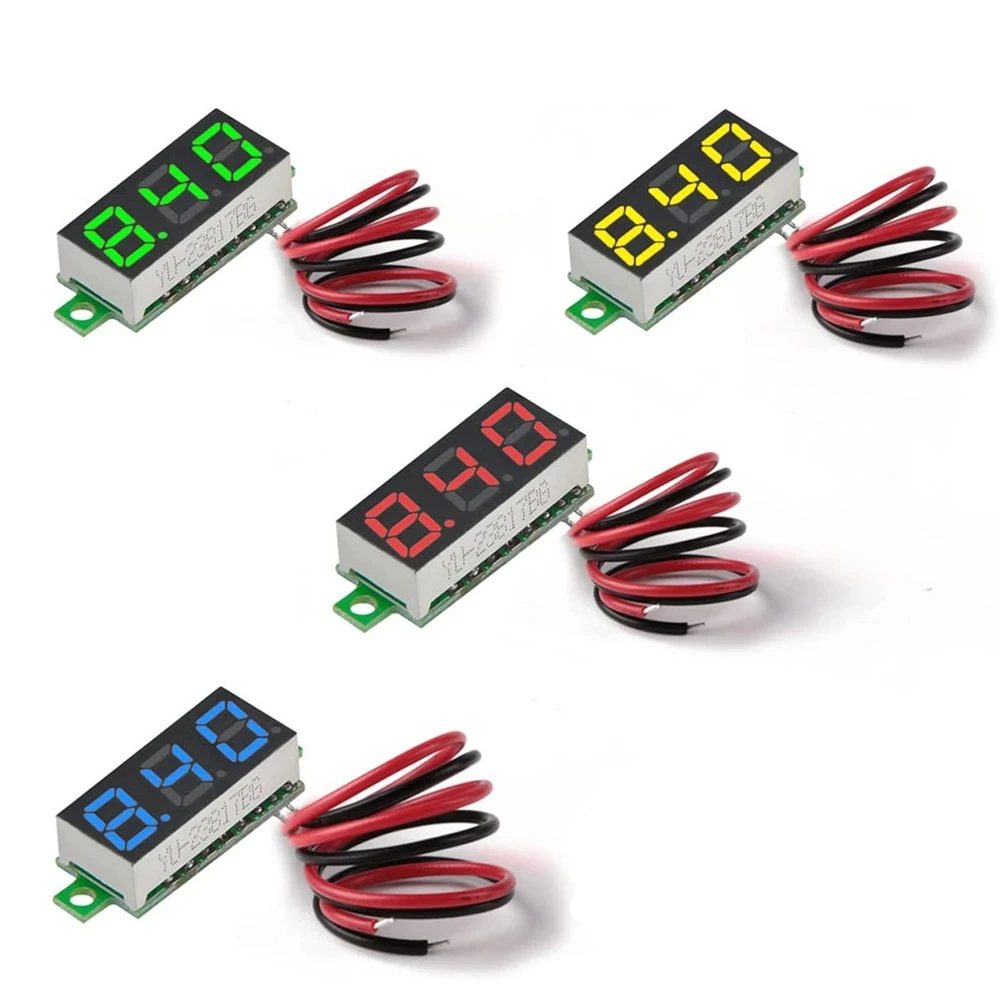 

0.28 Inch DC LED Digital Voltmeter 0-100V Voltage Meter Auto Motorcycle Car Mobile Power Voltage Tester Detector 12V