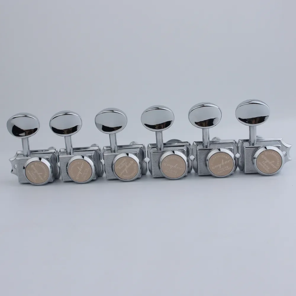 

Винтажные никелированные/хромированные струнофиксирующие тюнеры в стиле Nut для электрогитар ST/TL, механизм настройки струн, передаточное число 1:15