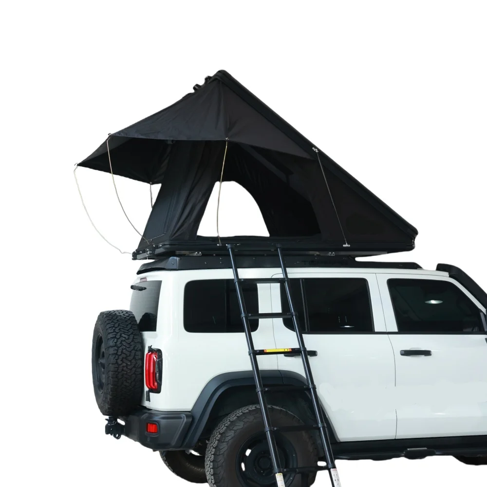 

Custom Outdoor Camping Aluminum Hardtop Roof Tent For Vehicles Automatic Build Large Clam Shell Design For Car & Roof Top Campin