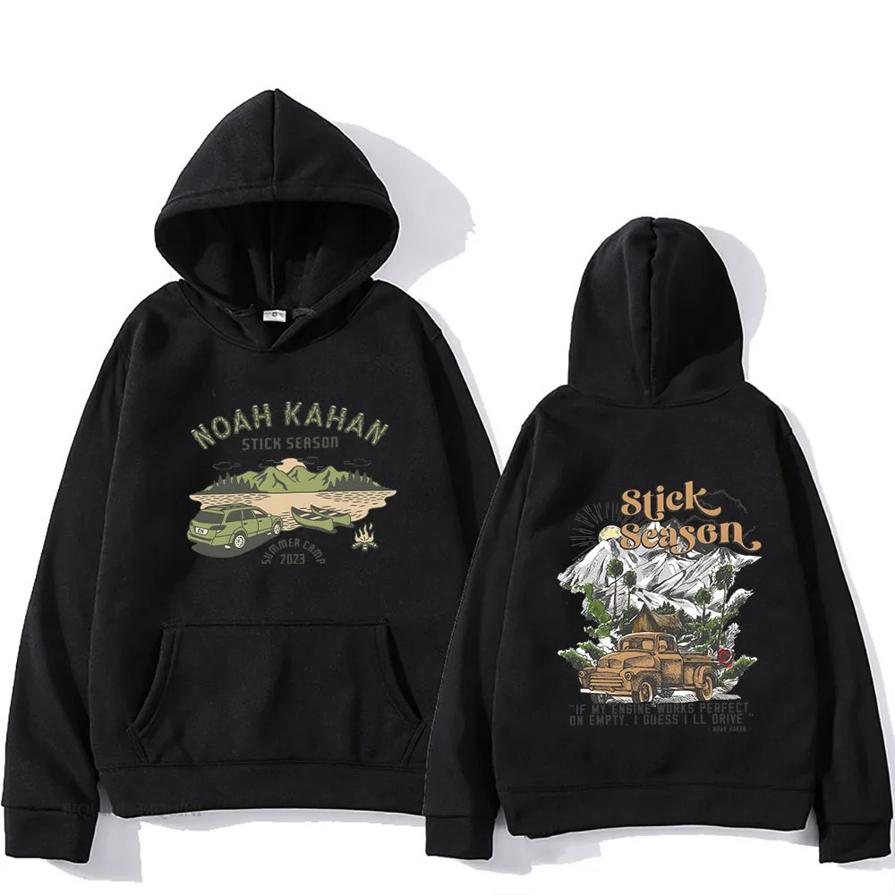 Noahh Kahann Stick Season Hoodies Heavy Metal Sweatshirts Man Round-Neck Essential Tops Unisex Streetwear Sports/Casual Clothes