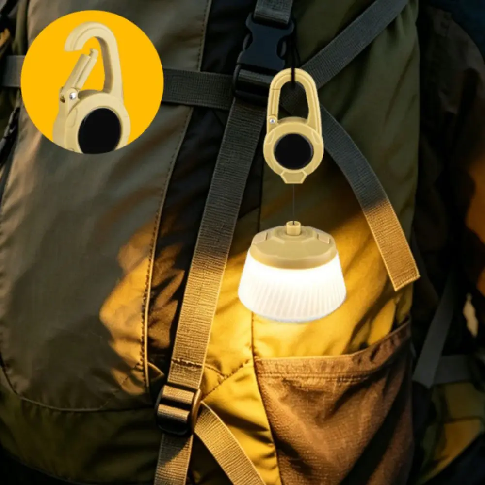 Reel Retro Design Camping Lantern Hanging Hook Portable Rechargeable Lantern Rechargeable Mini Lantern Camping