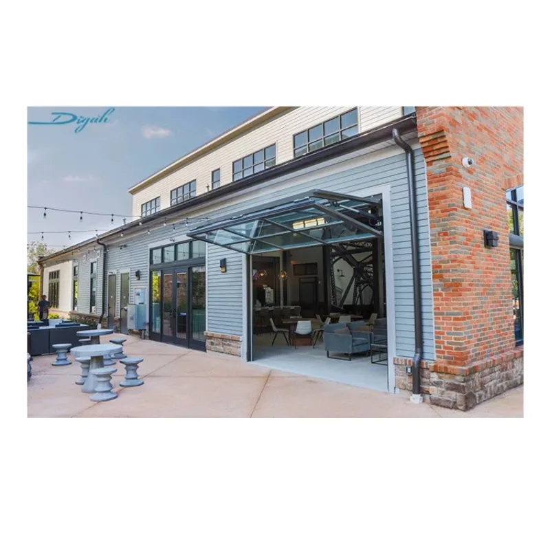 【Best Selling】Residential Vertical Bifold Garage Doors Full View Folding Overhead Door