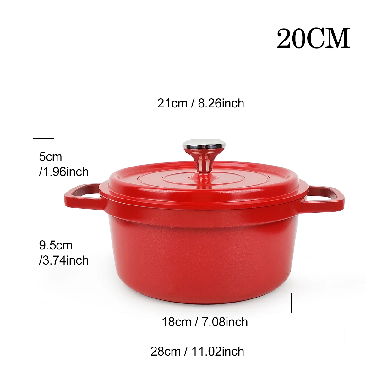 Stew pot enamel pot household induction cooker gas all-purpose pot soup