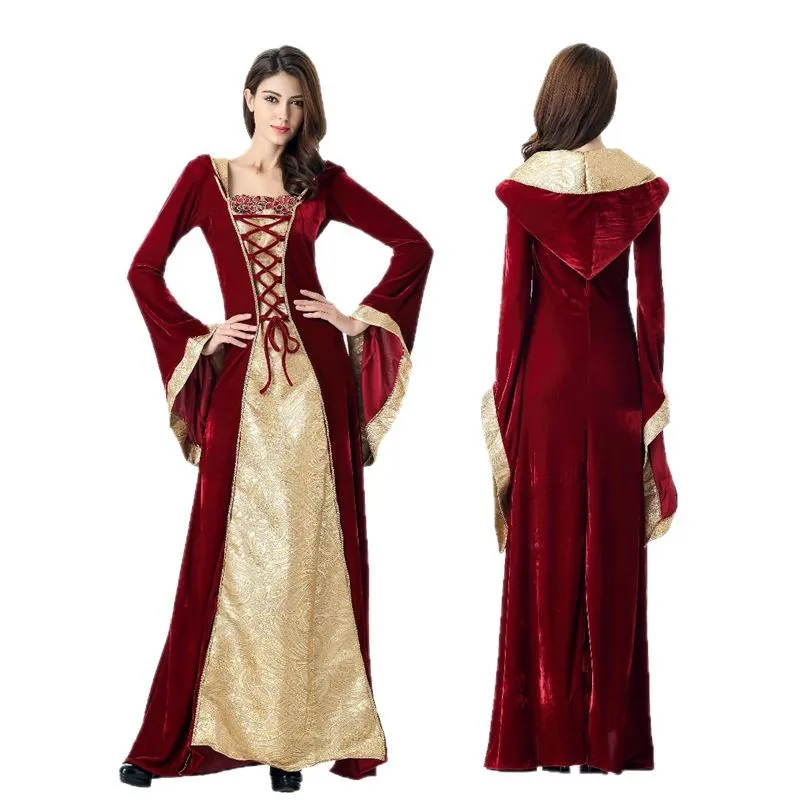 

Halloween Costume Vampire Witch Medieval Court Dress Princess Dress Performance Outfit