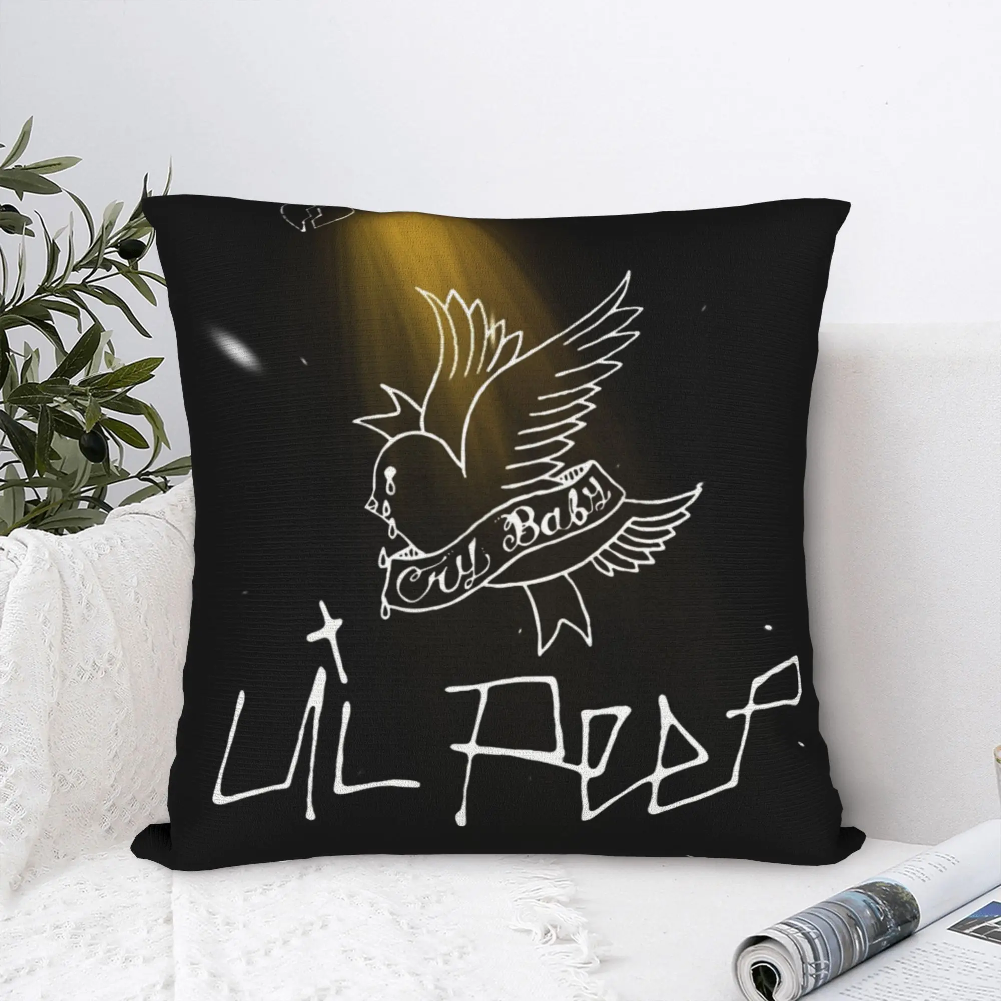 كراي بيبي ليل اللمحة المخدة المطبوعة غطاء وسادة بوليستر الديكور رمي كيس وسادة غطاء المنزل دروبشيبينغ 45X45cm