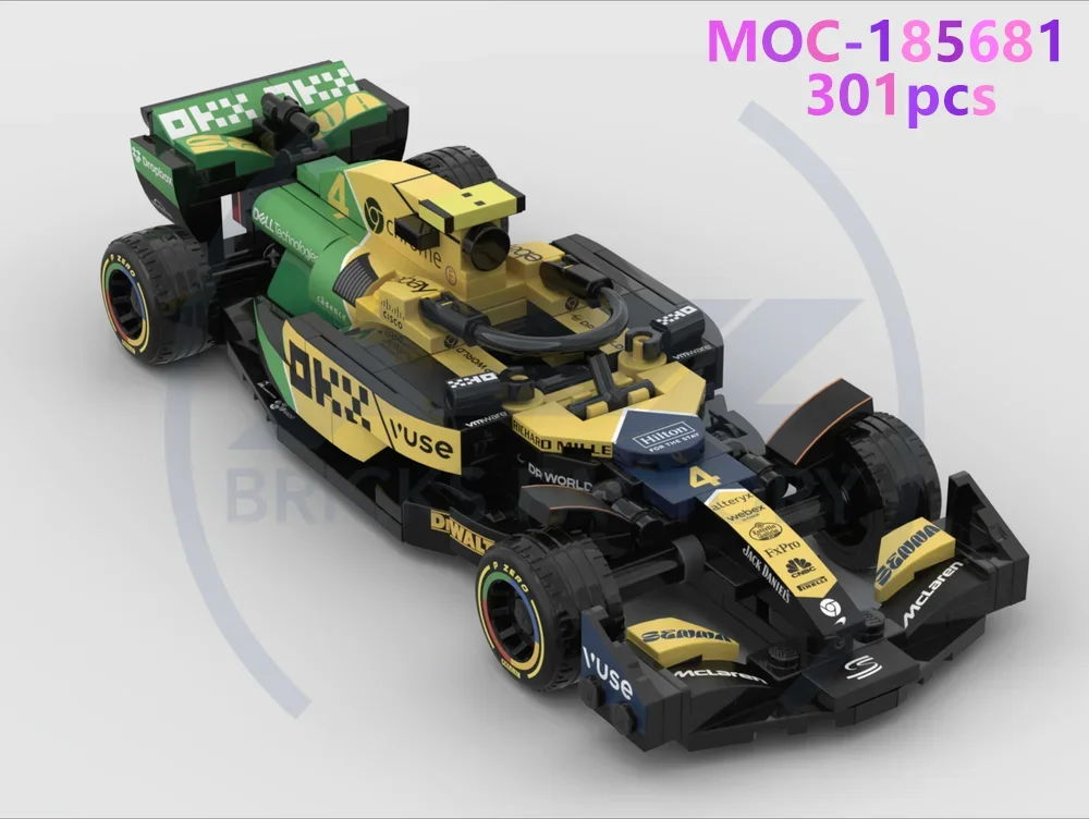 MOC-185681 race car 301 pieces compatible Christmas gift building blocks for children