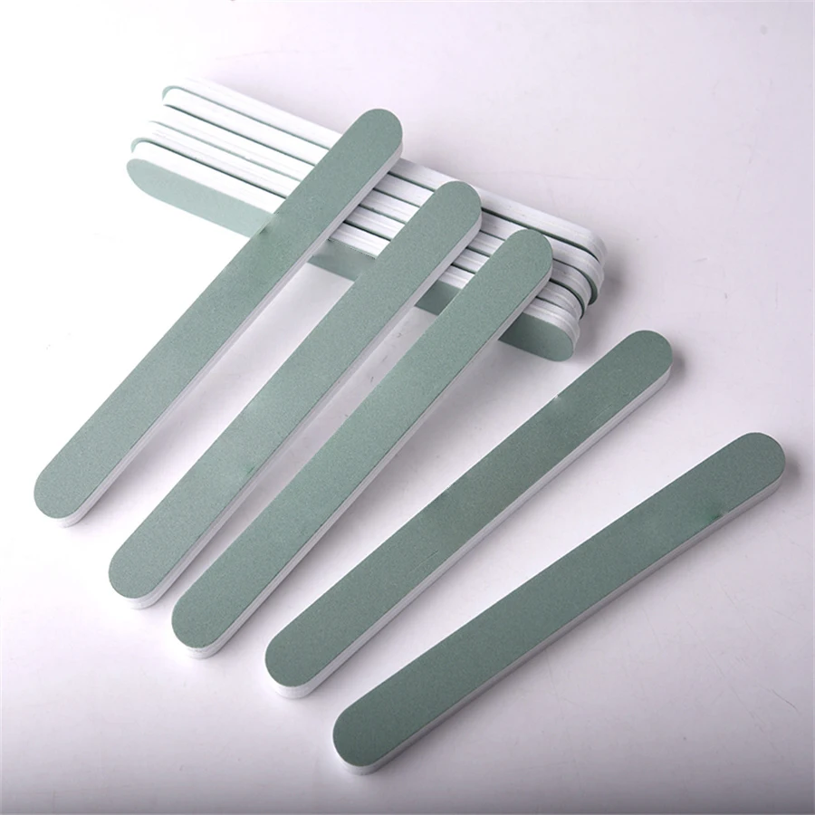 Lima de uñas de doble cara, pulidor de uñas Natural de grano 600/3000, lima de pulido, herramienta de manicura profesional, 10 Uds.