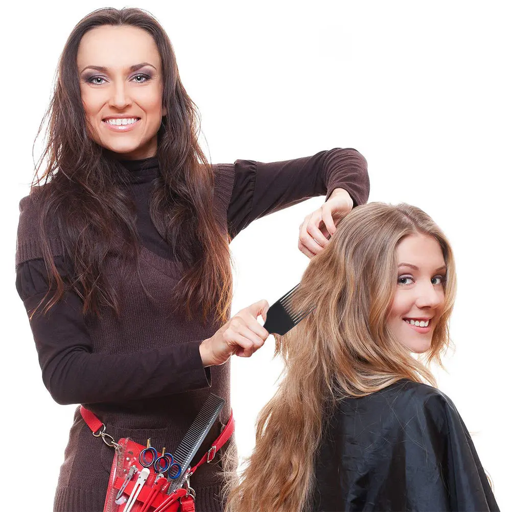 

6Pcs Hair Detangling Wide Tooth Comb Large Black Hair Styling Comb Scalp Massage Salon Barber Tool Wide Hairbrush