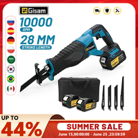 Gisam 3000W 10000SPM Electric Reciprocating Saw Electric Chainsaw Saber Saw Portable Cordless Tool For makita 18v battery pin