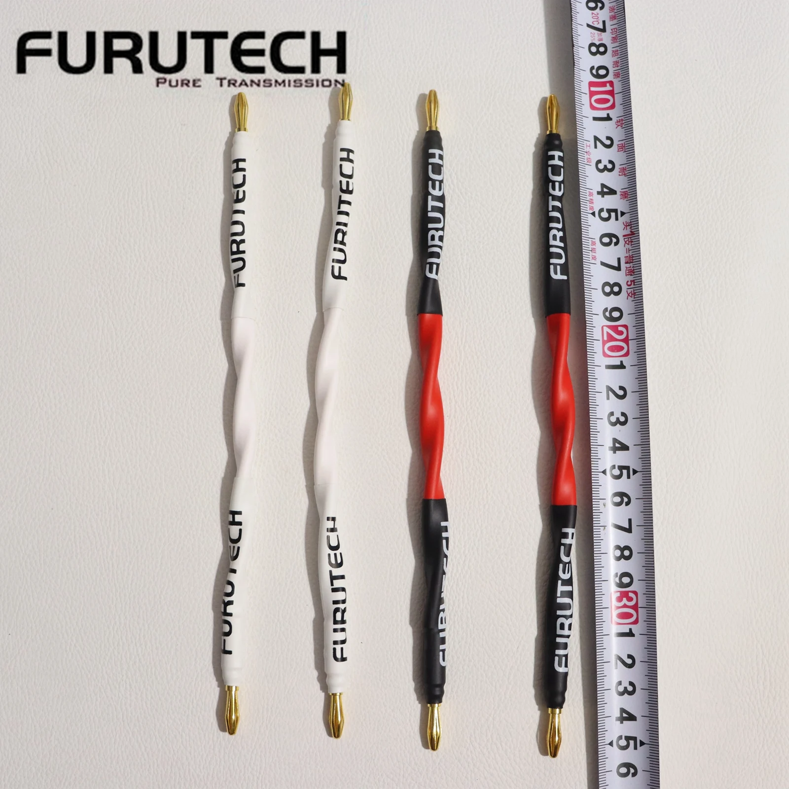20cm*4pcs FURUTECH Speaker Cables FS-α36 Alpha OCC HiFi Speaker jumper Cable Bridge wire short wire