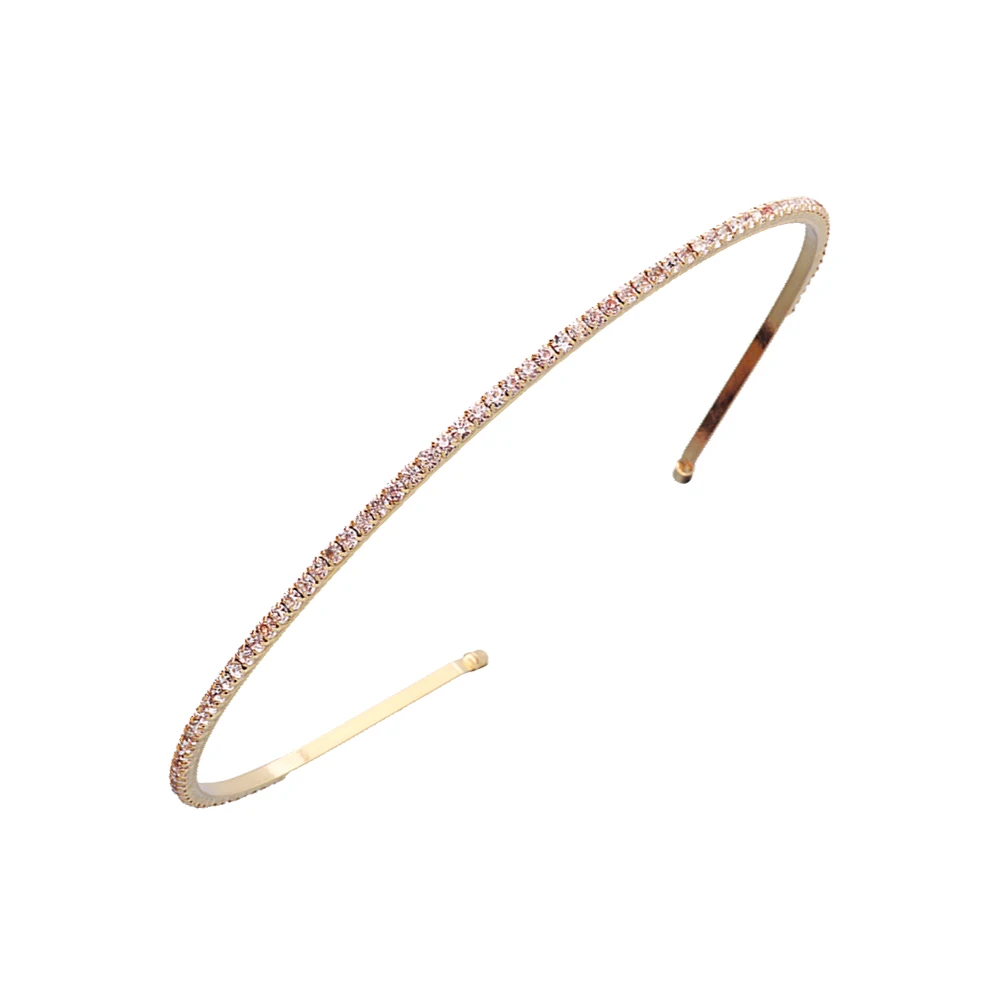 

Crystal Hair Hoop Premium Material Lightweight Comfortable Women Hair Hoop Party Headdress Performance Crystal Design Photo