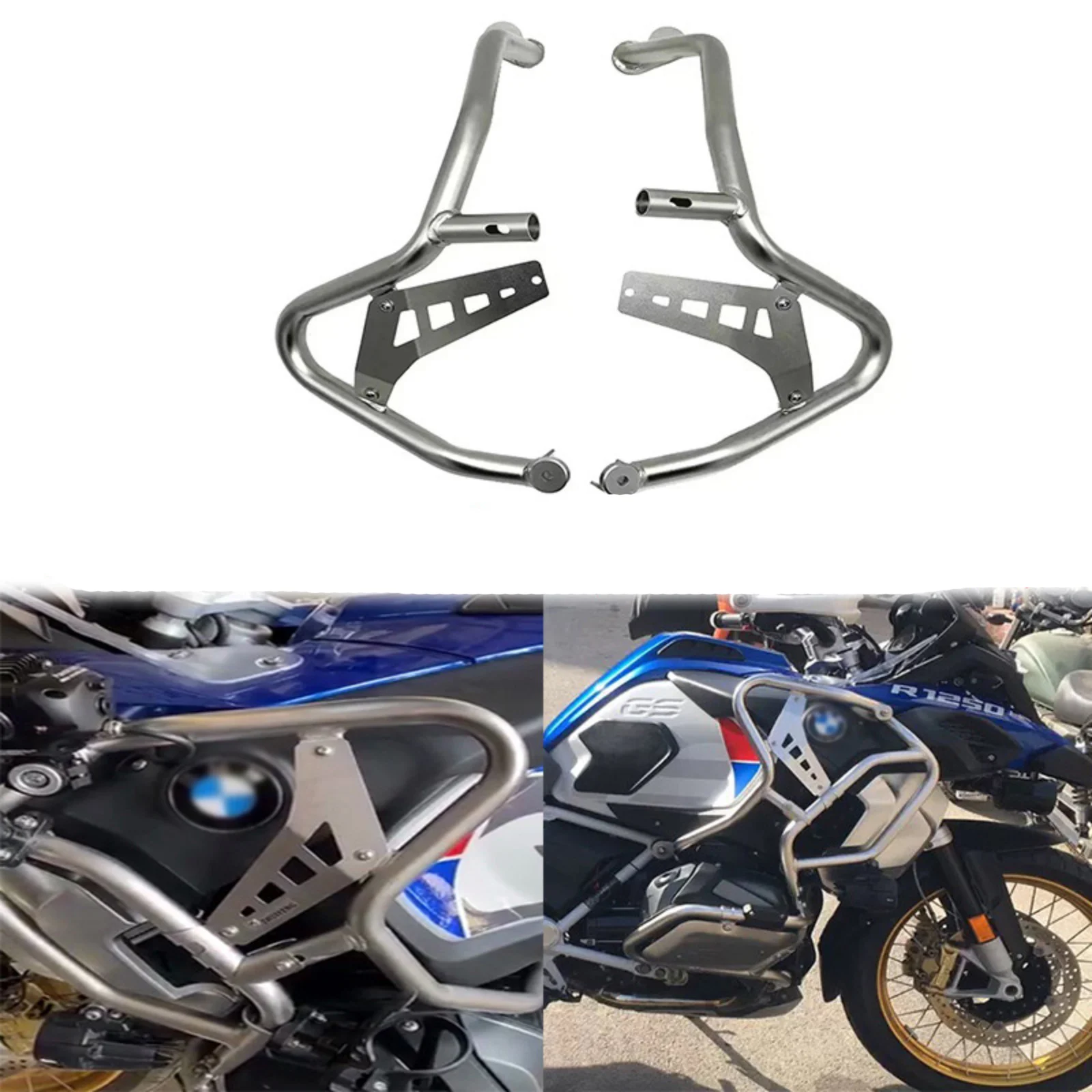 Engine Upper Crash Bar Guard Protectors for BMW R1250GS ADV 2018-2023 