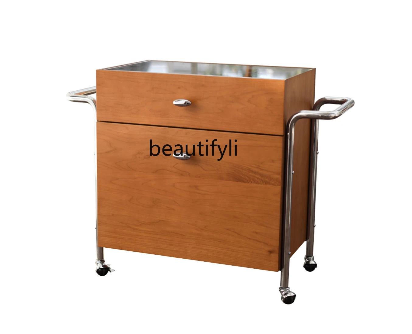 

Modern Minimalist Wine Cabinet Middle-Ancient Solid Wood Locker Living Room Multi-Function Sideboard Portable Trolley furniture