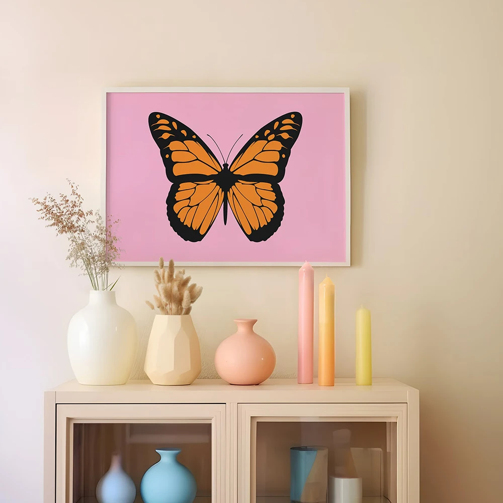 Pink Preppy Wall Art Teen Girl Room Lucky Cheers Quotes Poster and Print Dopamine Home Decor Dorm Y2k Pictures Canvas Painting