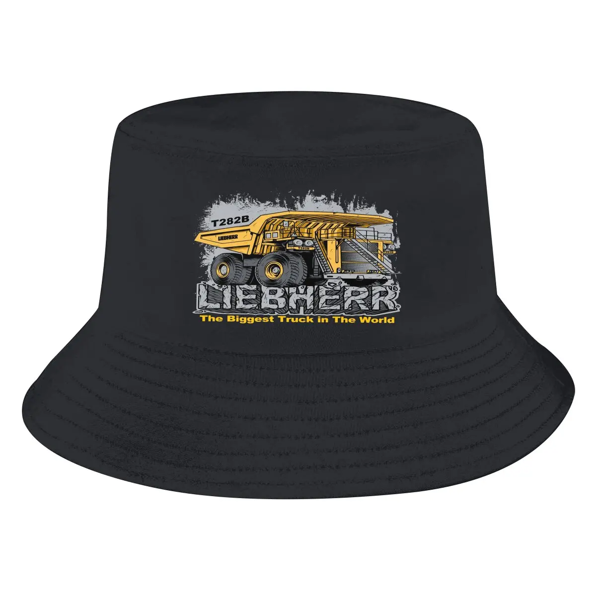 Mining TruckHeavy Equipment Unisex bob Bucket Hats Men And Women Outdoor sports cap Creative Gift