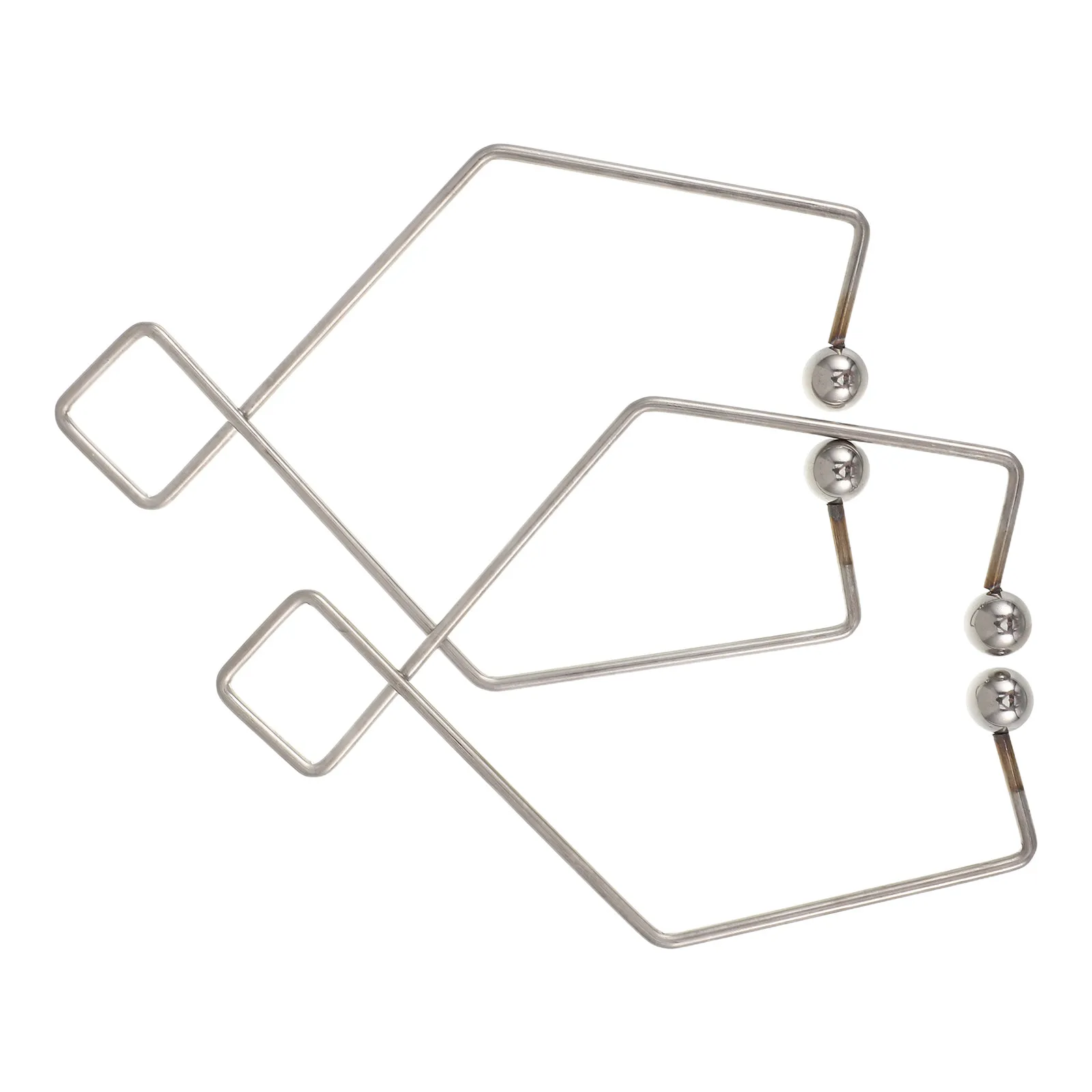 Stainless Steel Acupressure Ear Clip Adjustable Polished Clamp for Self Massage Ear Point Wellness