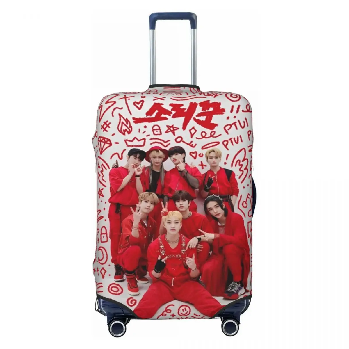 KPOP-Juste de valise S-Strencipour enfants, bande, Hyunjin, Felix, Bang Chan, élastique, affaires, protection, bagages, fournitures, vacances