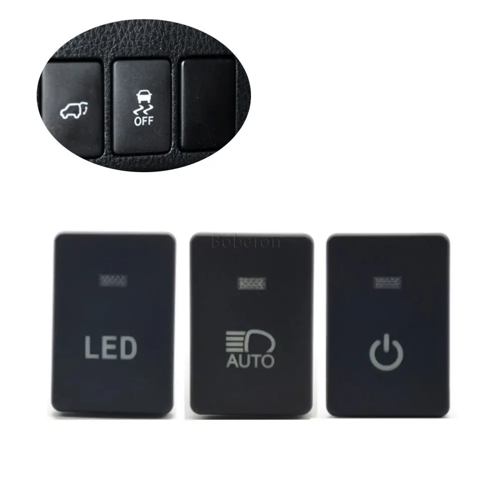 Accessories Car LED Light Front Rear Fog lamp Button Mirror Heating Switch Power Button Used For Mitsubishi Outlander 2013-2020