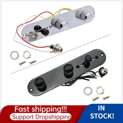 3Way Wired Loaded Prewired Control Plate Harness Switch Knobs for Tele Telecaster electric guitar Accessories guitarra wholesale