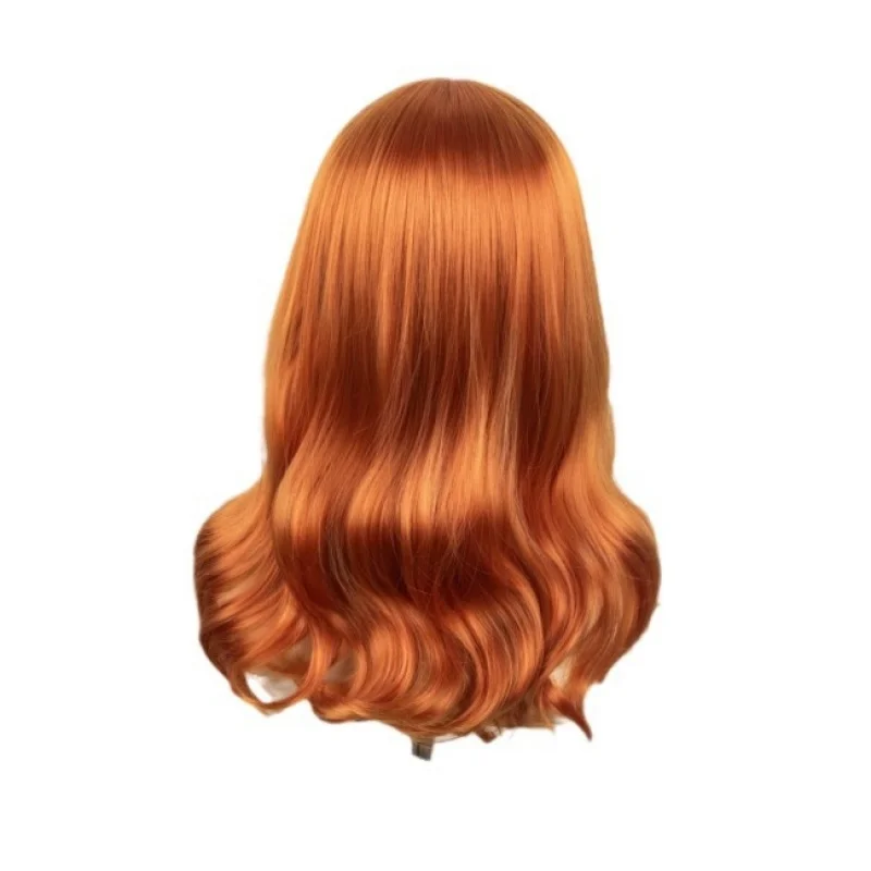 Cosplay Wig of Princess Ana from the Anime "Chimerical Romance" - Wavy Long Curly Hair, Scooby-Doo Daphne Headpiece