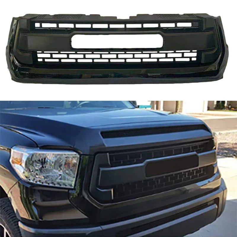 New！ Fit for toyota tundra 2014-2019  trd auto parts customized black front grille ABS plastic grill