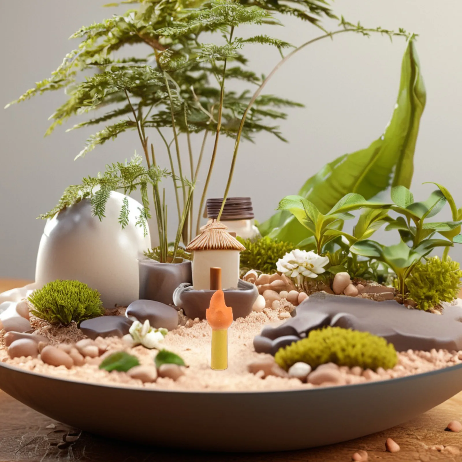 

10Pcs Compact Resin Bonfire Ornament for Micro Landscape Scene Miniature Fire Feature for Dollhouse Interior Outdoor Decor Idea