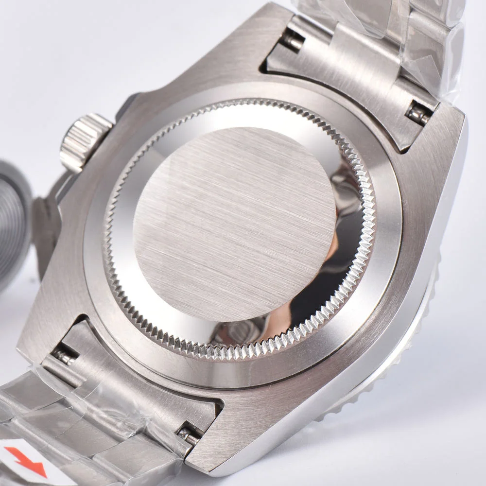 CUSTOM Logo 40mm Men's Automatic Mechanical Watch Stainless Steel Luminous Date Sports Casual Luxury Watch Gift for Men Sapphire view 5