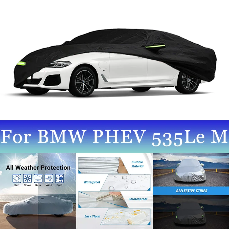 

Полный автомобильный чехол для BMW PHEV 535Le M, водонепроницаемый летний солнцезащитный козырек, анти-УФ-зимний чехол от дождя и снега, предотвращающий внедорожник