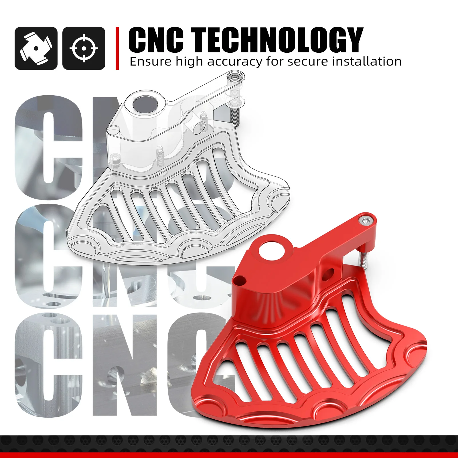 NICECNC Für GasGas EC 300 EC 250 EX 250 300 MC 125 EXF MCF ECF 250 350 450 2021-2023 Vordere Bremsscheibe Schutz Für Husqvarna TE 300