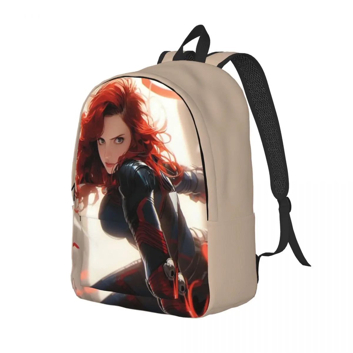 Custom Black Widow Wallpaper Art Canvas Backpacks Men Women Fashion Bookbag for School College Bags