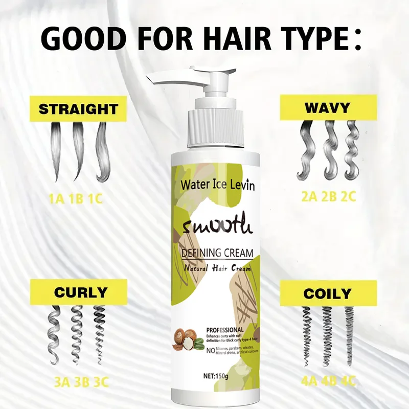 Love Your Curls - All in One Curling Cream Styling, Anti-Frizz Curling Cream, Repairs, Defines, Hydrates and Styles with Shea Butter, 150g view 4