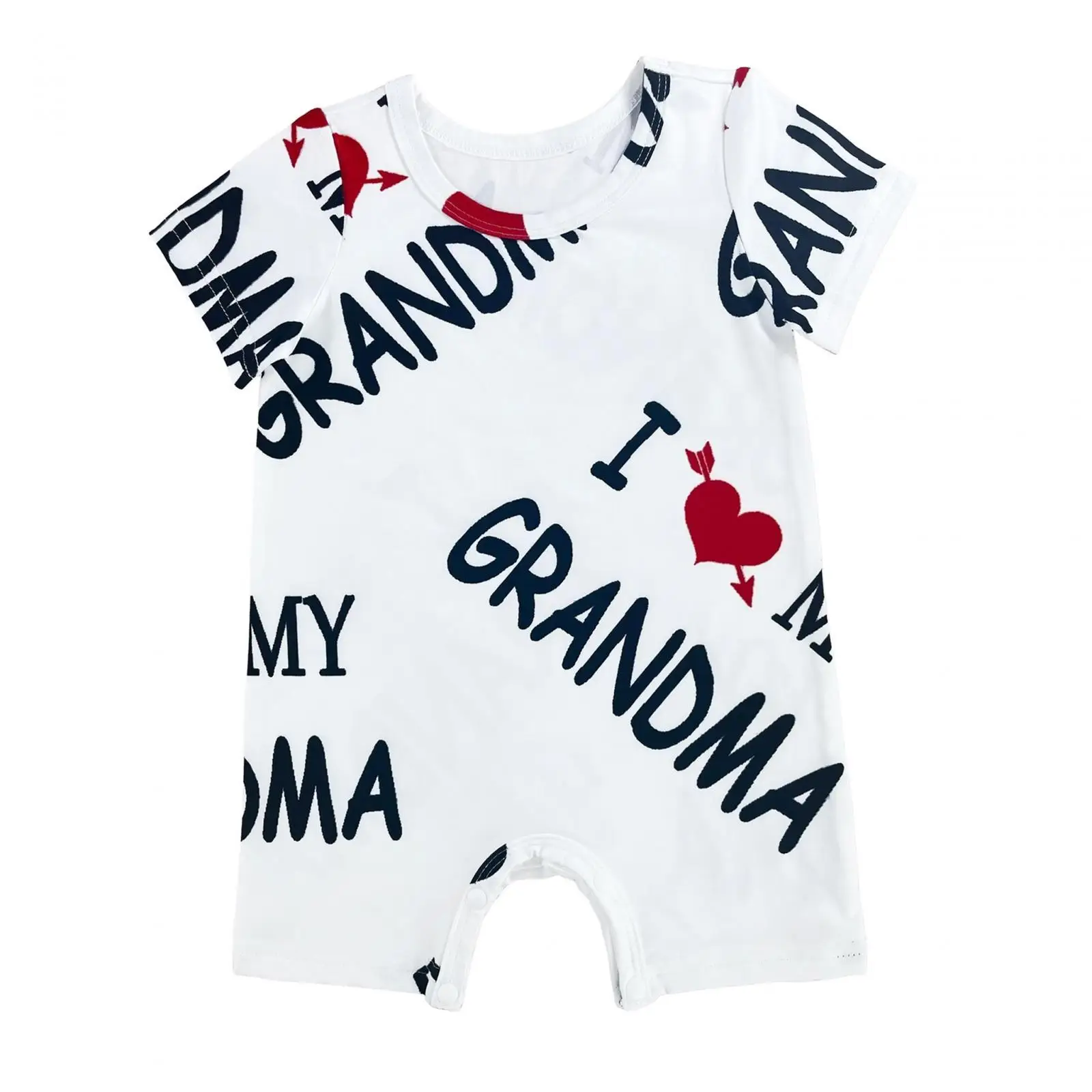 Baby Summer Romper Parent Child Series Newborn Cartoon Pyjama Playsuit for