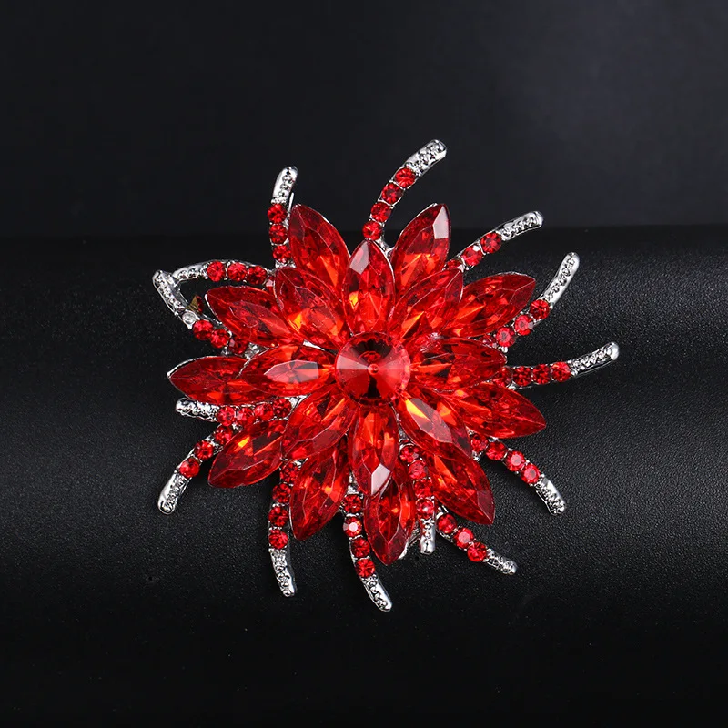 

Fashion Firework Flower Colourful Brooch for Women Men Elegant Exquisite Party Wedding Geometric Metal Jewelry Gift Accessories