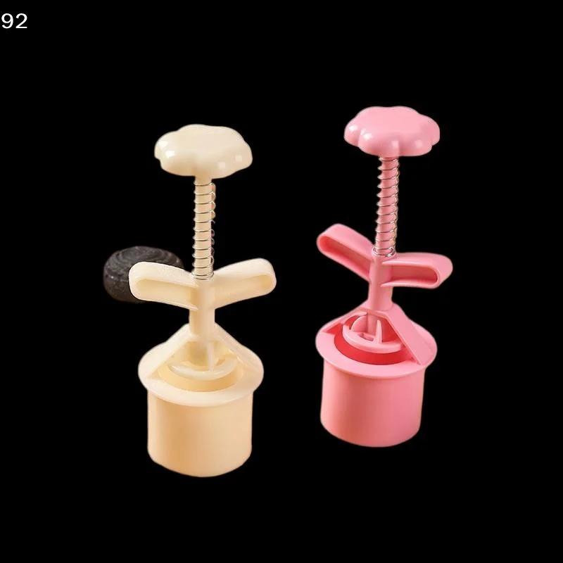 1 Set Valentine's Day Cookie Stamp Flower Mooncake Mold Spring Pastry Cake Decorating Tool Hand Pressure Home DIY Baking Mold