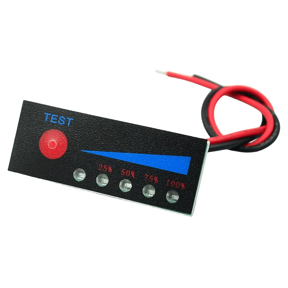 12V Lead Acid Battery Level Indicator Tester 3.7V Intelligent Battery Display 1S 2S 3S 4S Lithium Battery Level Indicator