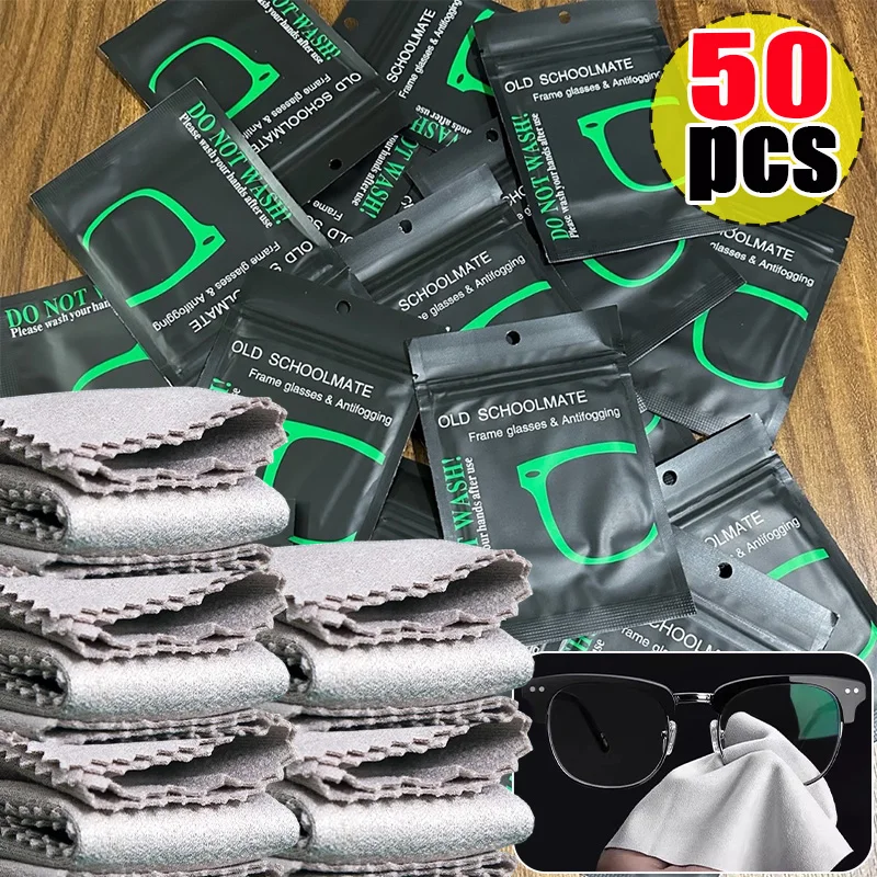 

New Reusable Anti-fog Cloth Lens Clothes Anti-fog Suede Glasses Cloth Eyeglass Accessories Phone Camera Lenses Cleaning Tools